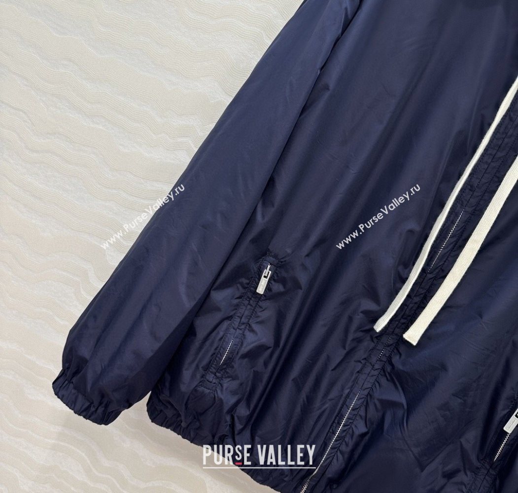 Miu Miu Reversible Jacket Grey/Navy Blue 2025 (QI-250620094)