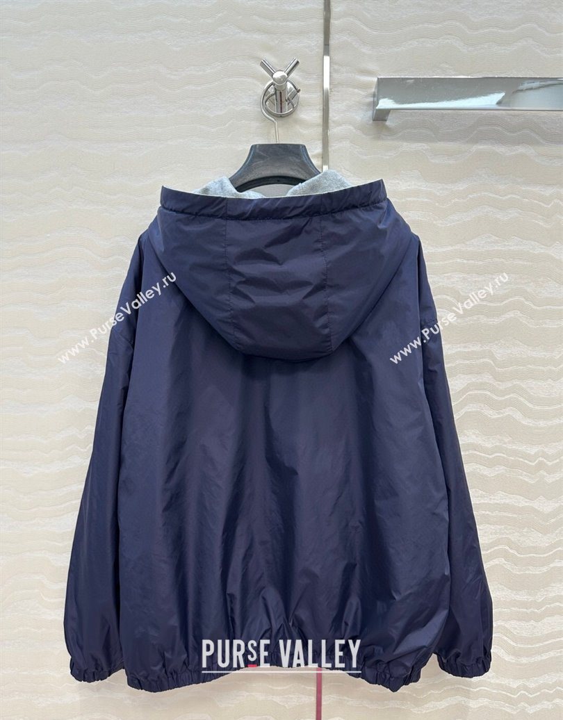 Miu Miu Reversible Jacket Grey/Navy Blue 2025 (QI-250620094)