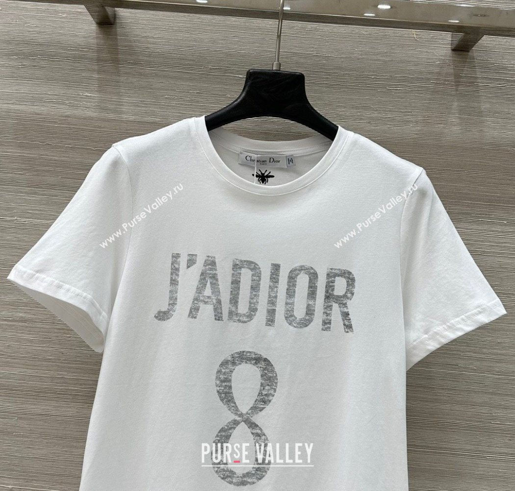 Dior 8 Cotton T-Shirt White 2025 0704 (QI-250704029)