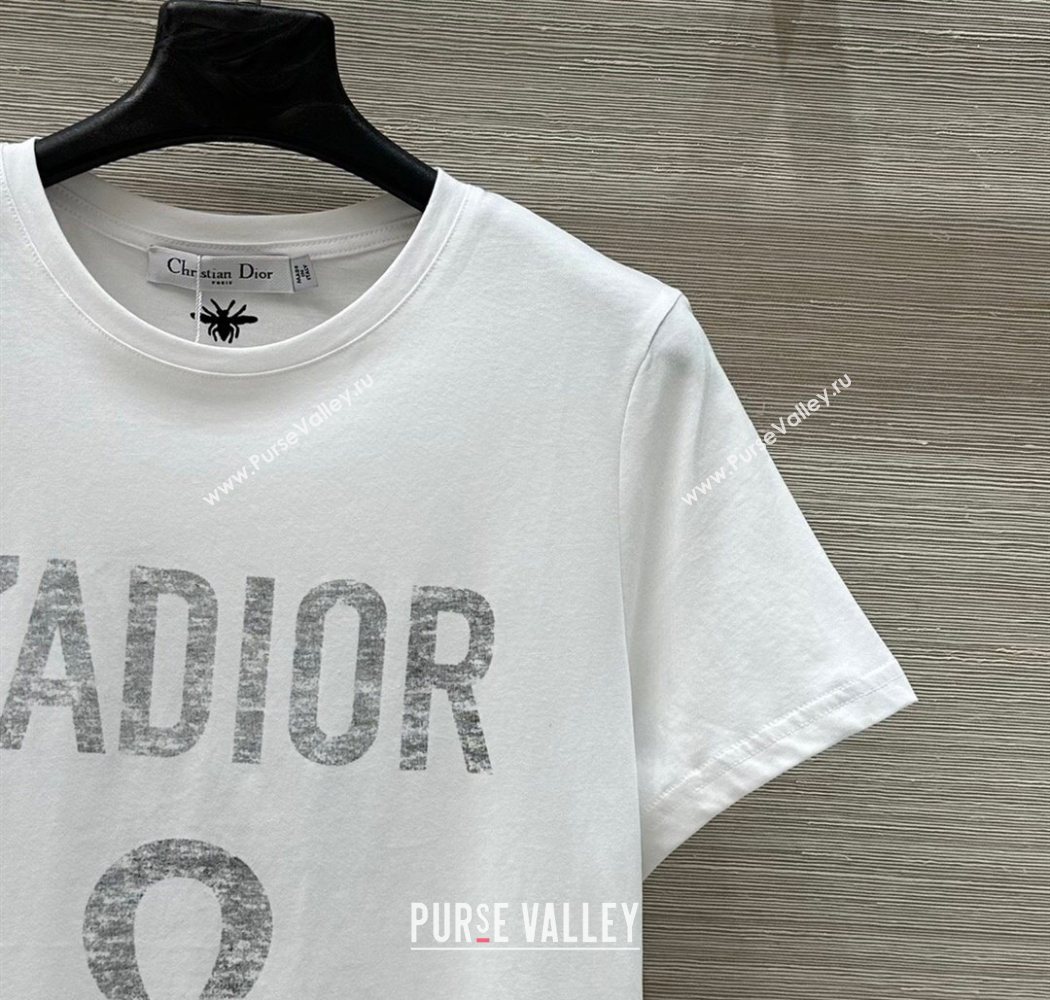 Dior 8 Cotton T-Shirt White 2025 0704 (QI-250704029)