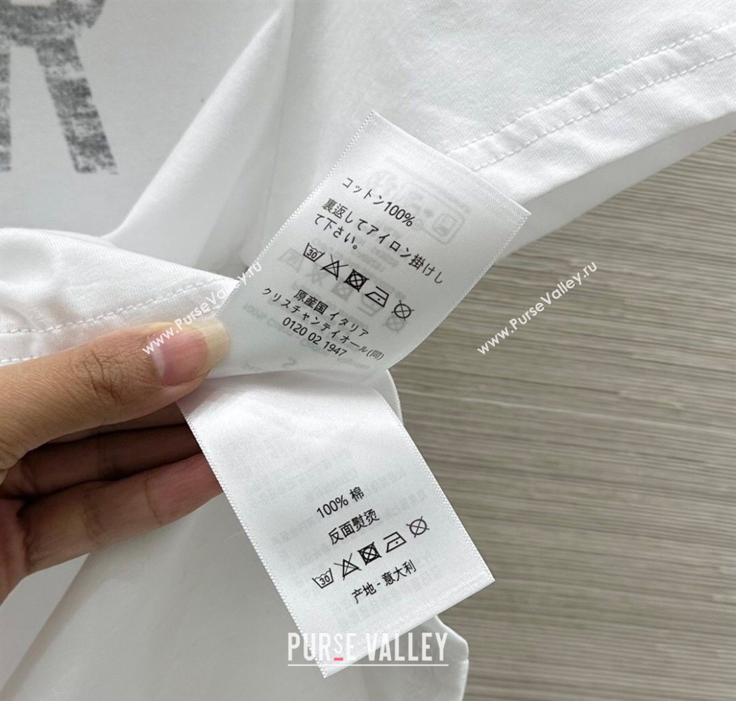 Dior 8 Cotton T-Shirt White 2025 0704 (QI-250704029)