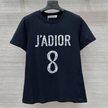 Dior 8 Cotton T-Shirt Black 2025 0704 (QI-250704030)