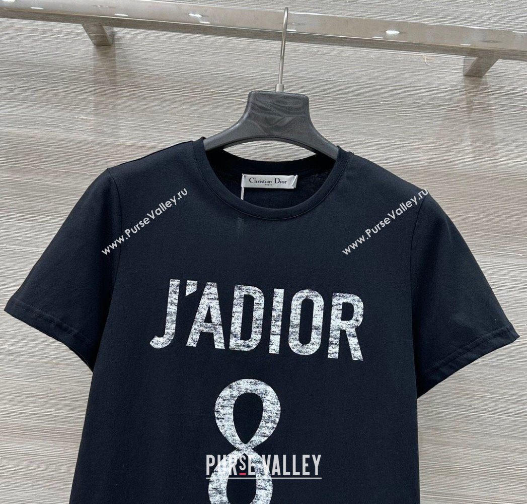 Dior 8 Cotton T-Shirt Black 2025 0704 (QI-250704030)