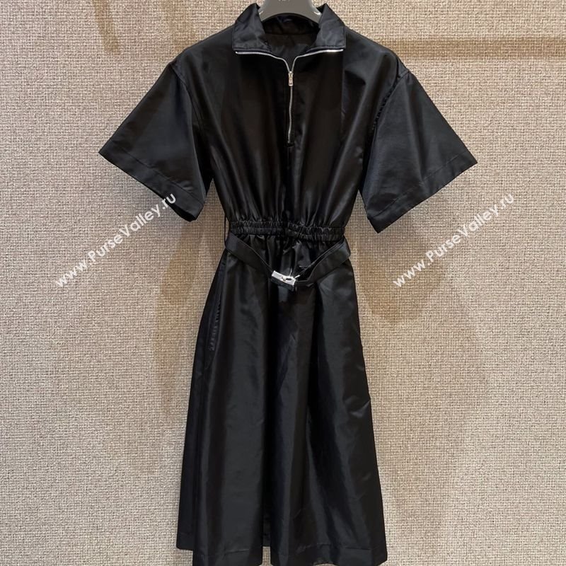 Prada Nylon Dress Black 2025 0728 (QI-250728023)