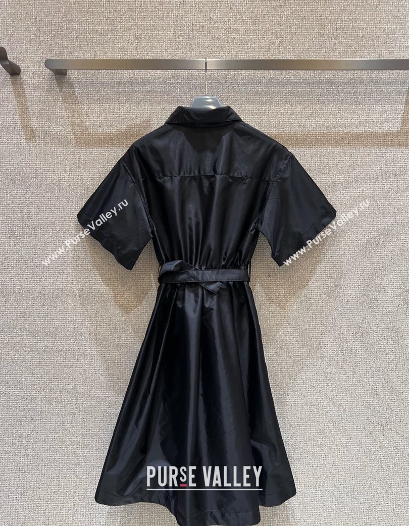 Prada Nylon Dress Black 2025 0728 (QI-250728023)