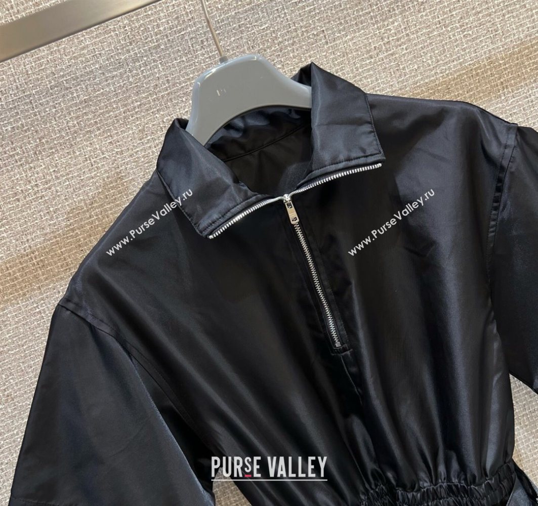 Prada Nylon Dress Black 2025 0728 (QI-250728023)