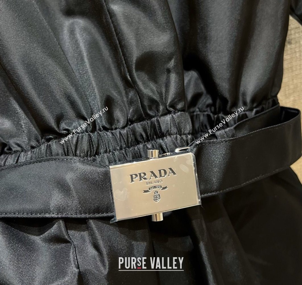 Prada Nylon Dress Black 2025 0728 (QI-250728023)