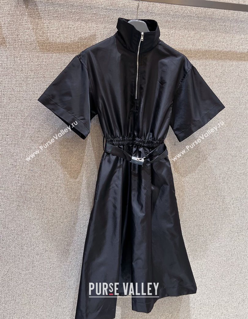 Prada Nylon Dress Black 2025 0728 (QI-250728023)