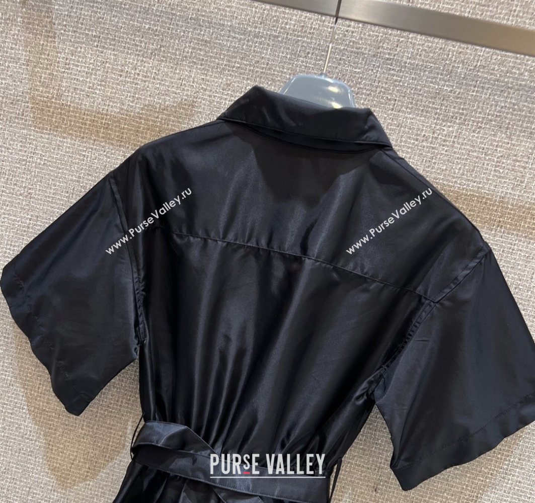 Prada Nylon Dress Black 2025 0728 (QI-250728023)