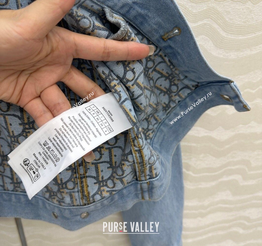 Dior Denim Jacket Light Blue 2025 0728 (QI-250728029)