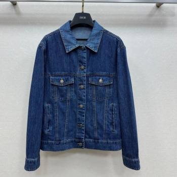 Dior Denim Jacket Navy Blue 2025 0728 (QI-250728032)