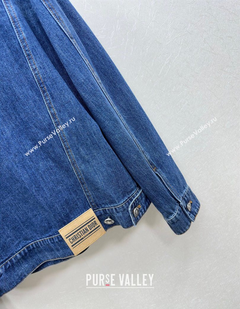 Dior Denim Jacket Navy Blue 2025 0728 (QI-250728032)