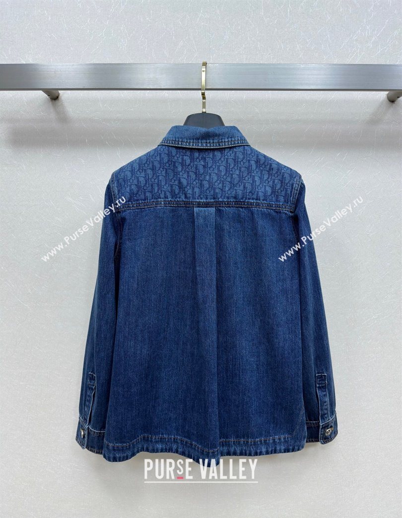 Dior Denim Shirt Navy Blue 2025 0728 (QI-250728033)