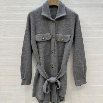 Brunello Cucinelli BC Cashmere Cardigan Grey 2025 0728 (QI-250728005)
