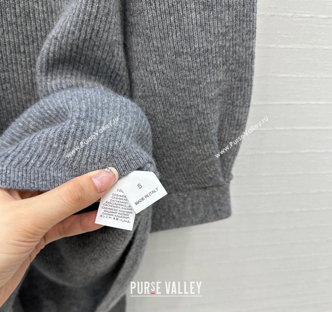 Brunello Cucinelli BC Cashmere Cardigan Grey 2025 0728 (QI-250728005)