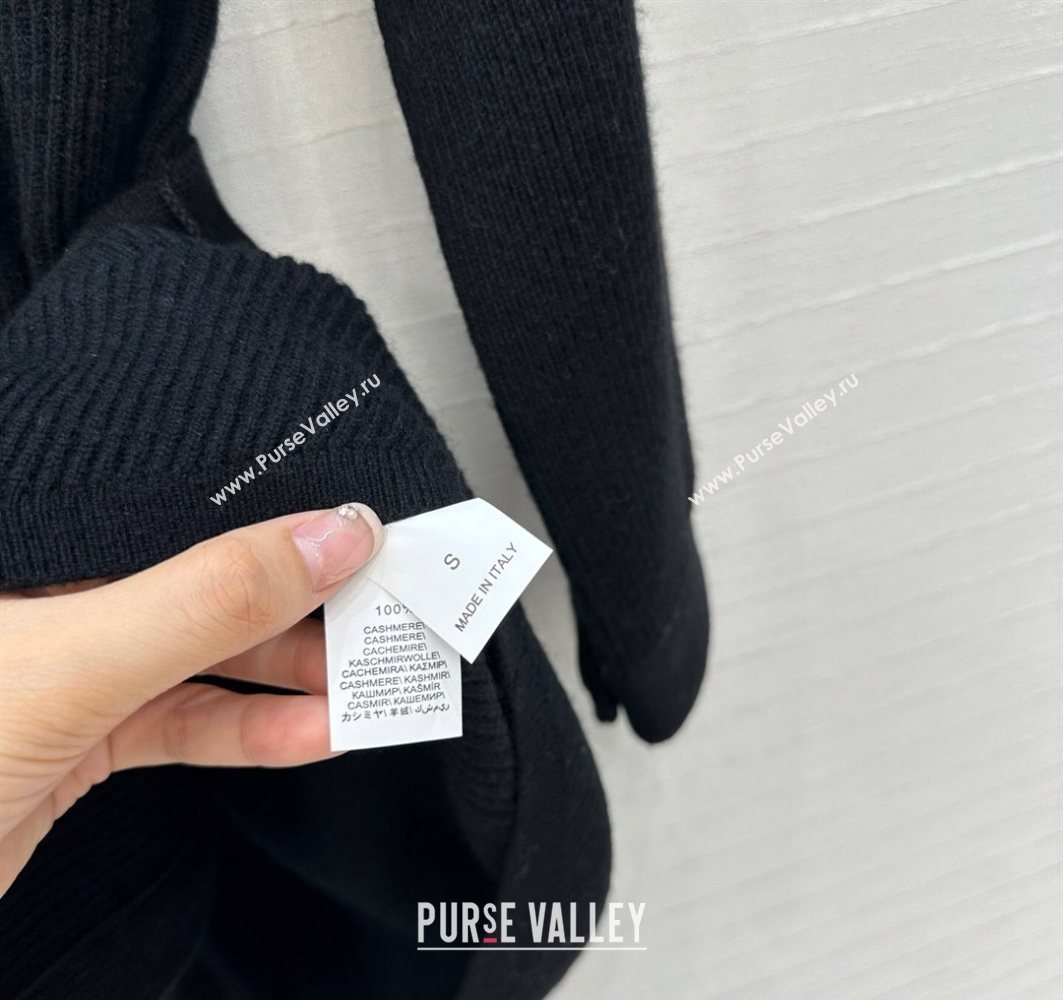 Brunello Cucinelli BC Cashmere Cardigan Black 2025 0728 (QI-250728006)