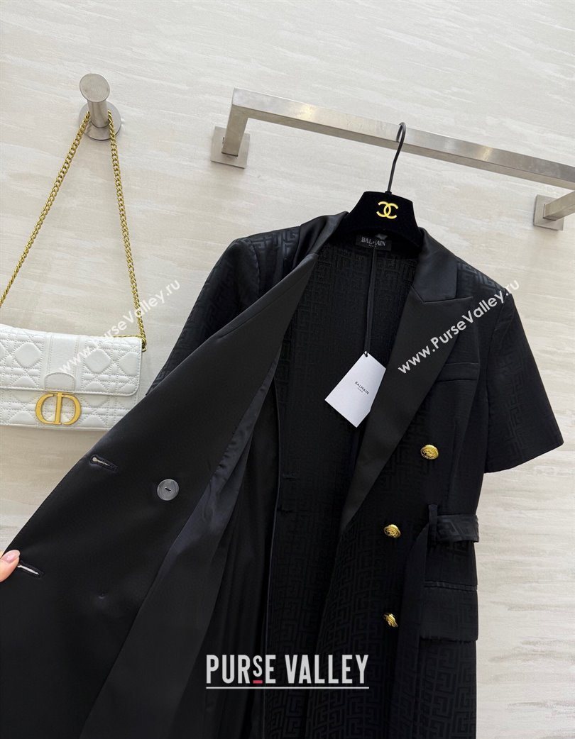 Balmain Logo Dress Black 2025 0729 (QI-250729022)