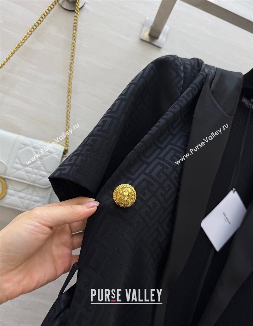 Balmain Logo Dress Black 2025 0729 (QI-250729022)