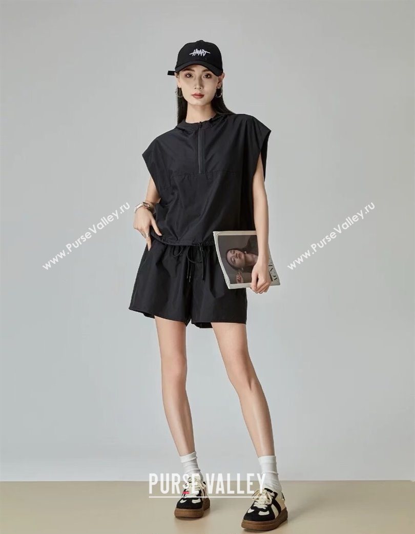 Prada Sun-proof Vest and Shorts Set Black 2025 0729 (QI-250729023)
