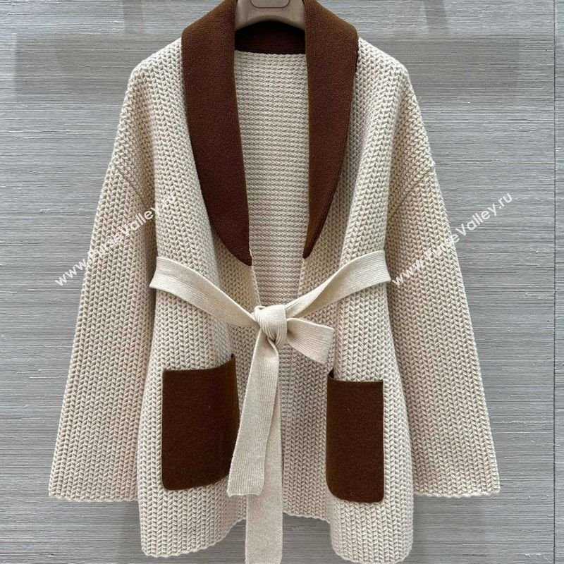 Loro Piana LP Wool Cashmere Cardigan Cream White 2025 0729 (QI-250729029)