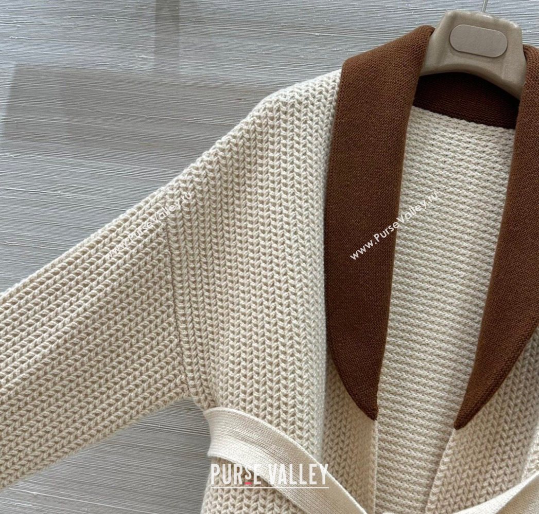 Loro Piana LP Wool Cashmere Cardigan Cream White 2025 0729 (QI-250729029)