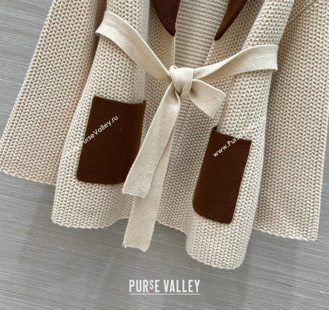 Loro Piana LP Wool Cashmere Cardigan Cream White 2025 0729 (QI-250729029)