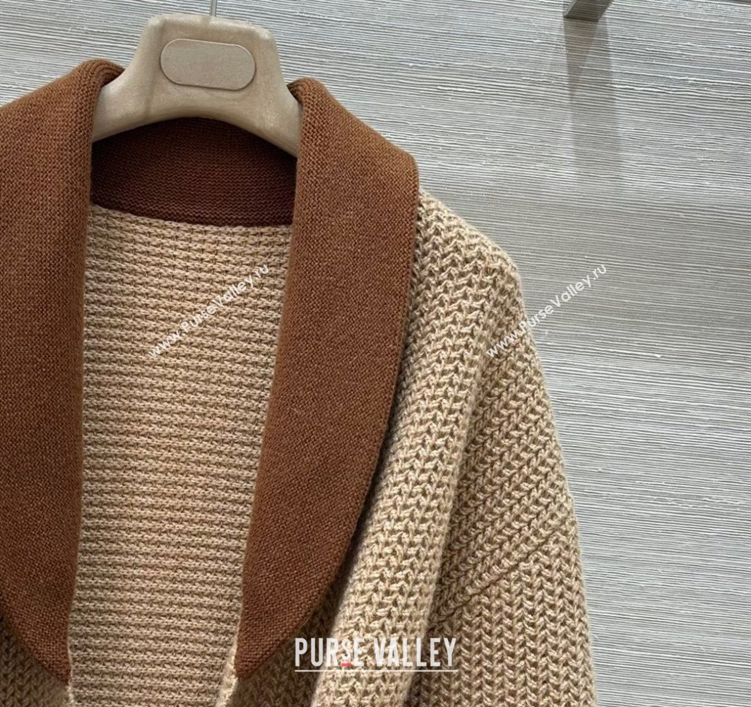 Loro Piana LP Wool Cashmere Cardigan Beige 2025 0729 (QI-250729030)