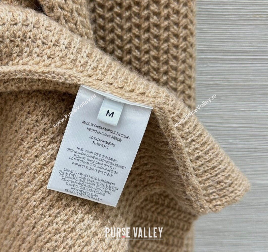 Loro Piana LP Wool Cashmere Cardigan Beige 2025 0729 (QI-250729030)