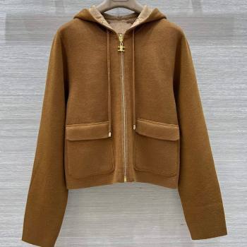 Celine Wool Cashmere Reversible Jacket Brown 2025 0729 (QI-250729031)