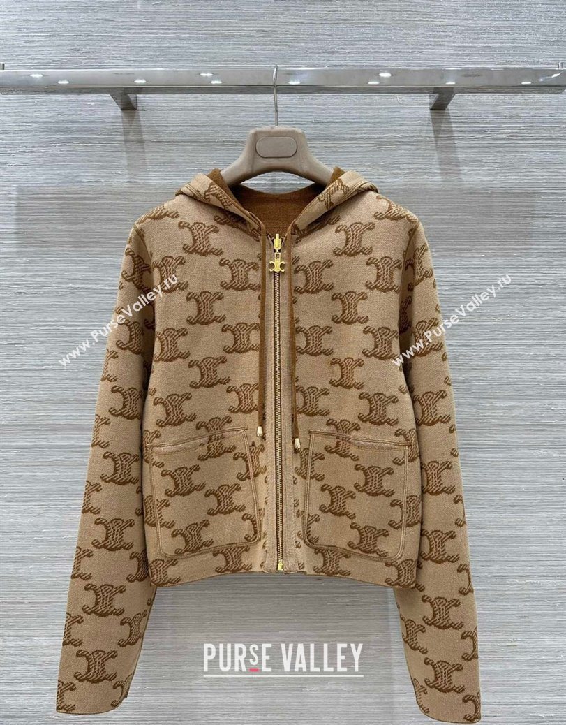 Celine Wool Cashmere Reversible Jacket Brown 2025 0729 (QI-250729031)