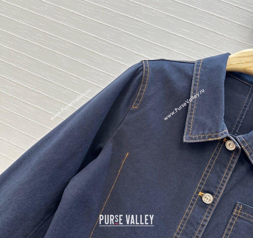 Dior Denim Jacket Dark Blue 2025 0728 (QI-250728031)