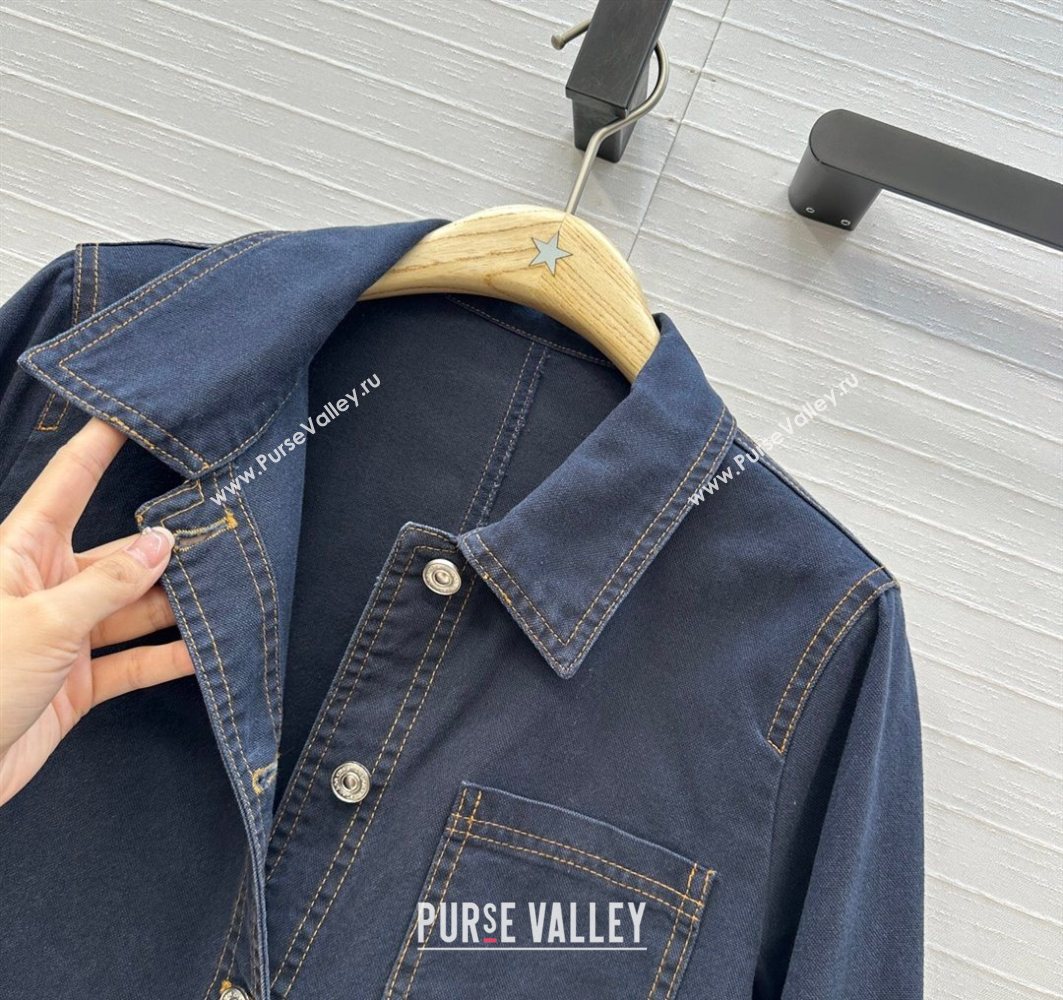 Dior Denim Jacket Dark Blue 2025 0728 (QI-250728031)