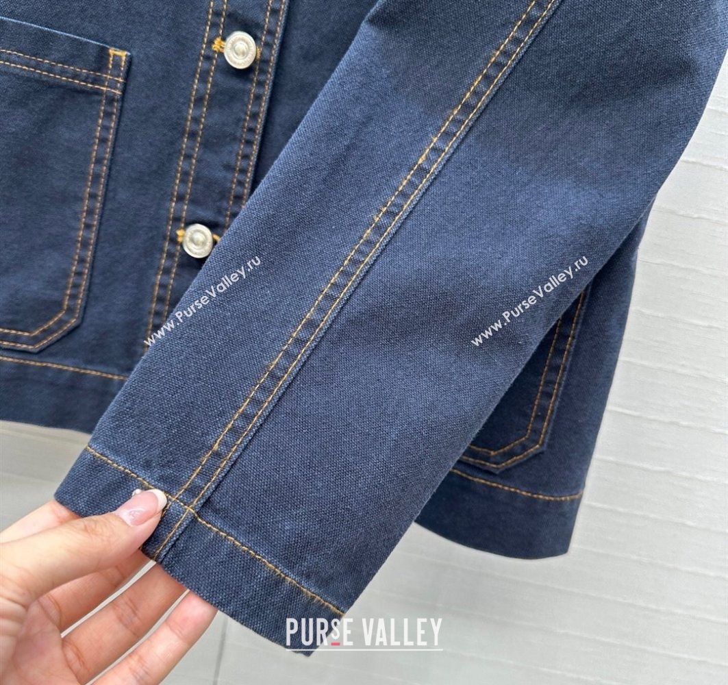 Dior Denim Jacket Dark Blue 2025 0728 (QI-250728031)