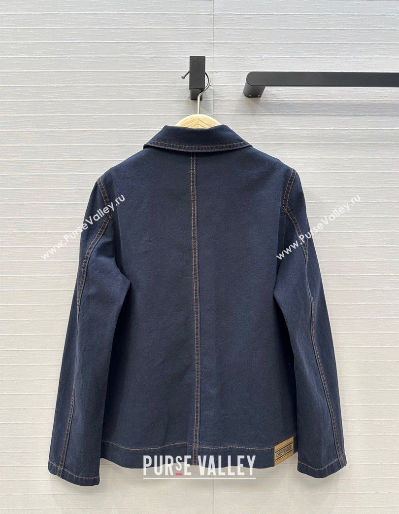 Dior Denim Jacket Dark Blue 2025 0728 (QI-250728031)