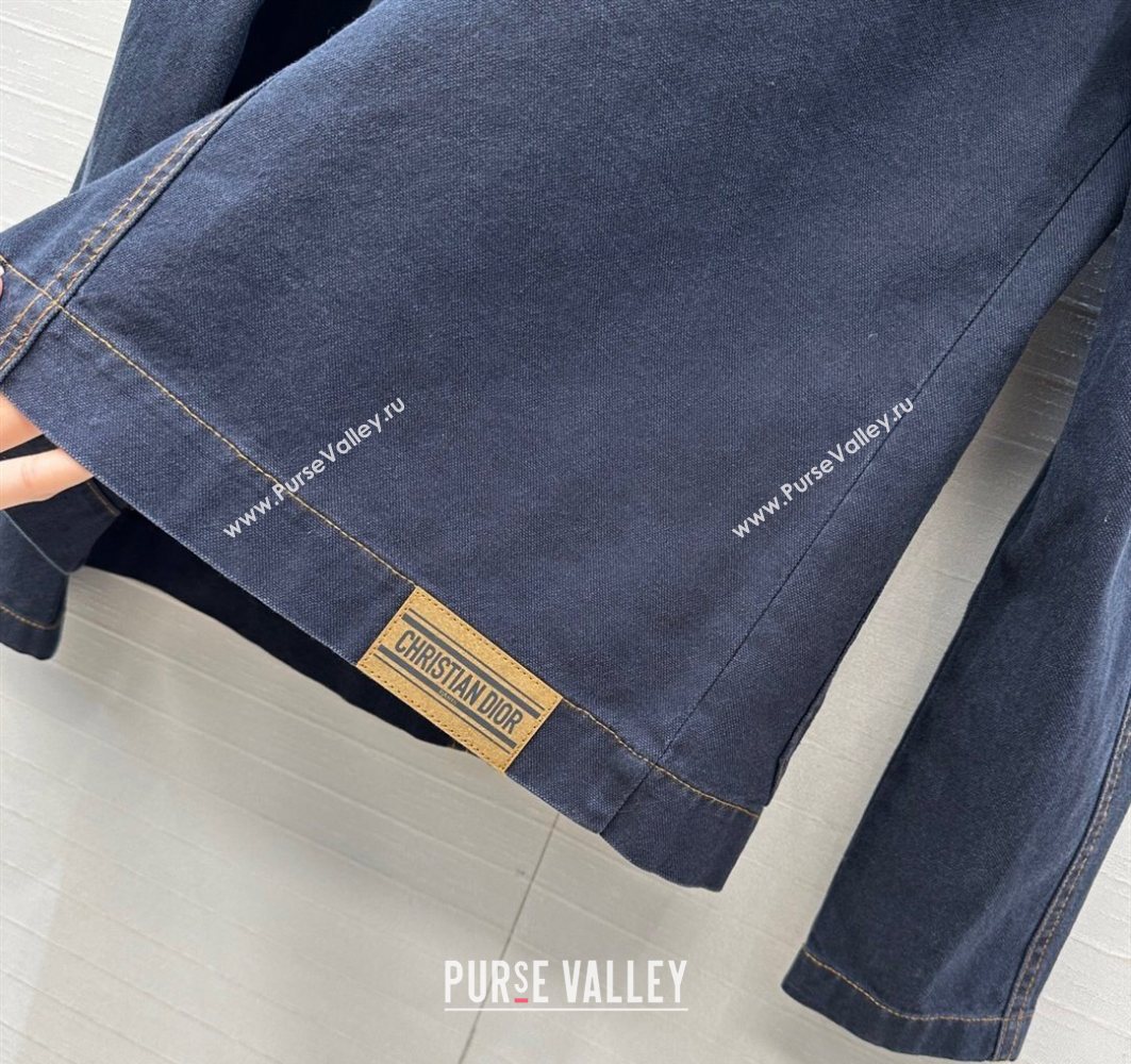 Dior Denim Jacket Dark Blue 2025 0728 (QI-250728031)