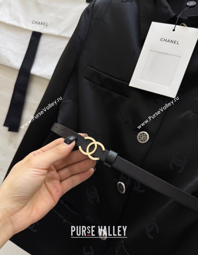Chanel CC Allover Jacket Black 2025 0728 (QI-250728019)