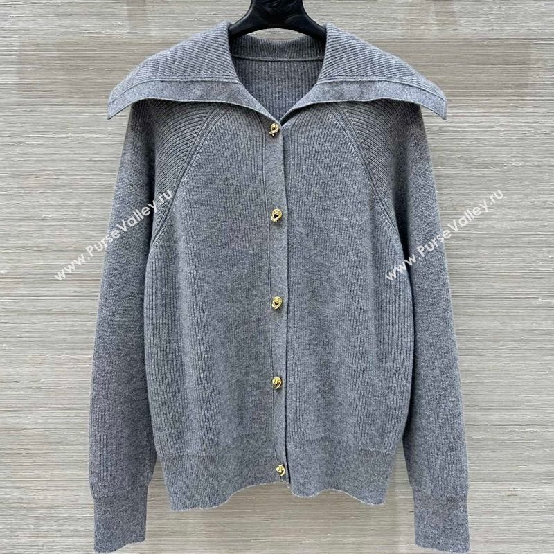 Bottega Veneta Cashmere Cardigan Grey2 2025 0728 (QI-250728014)