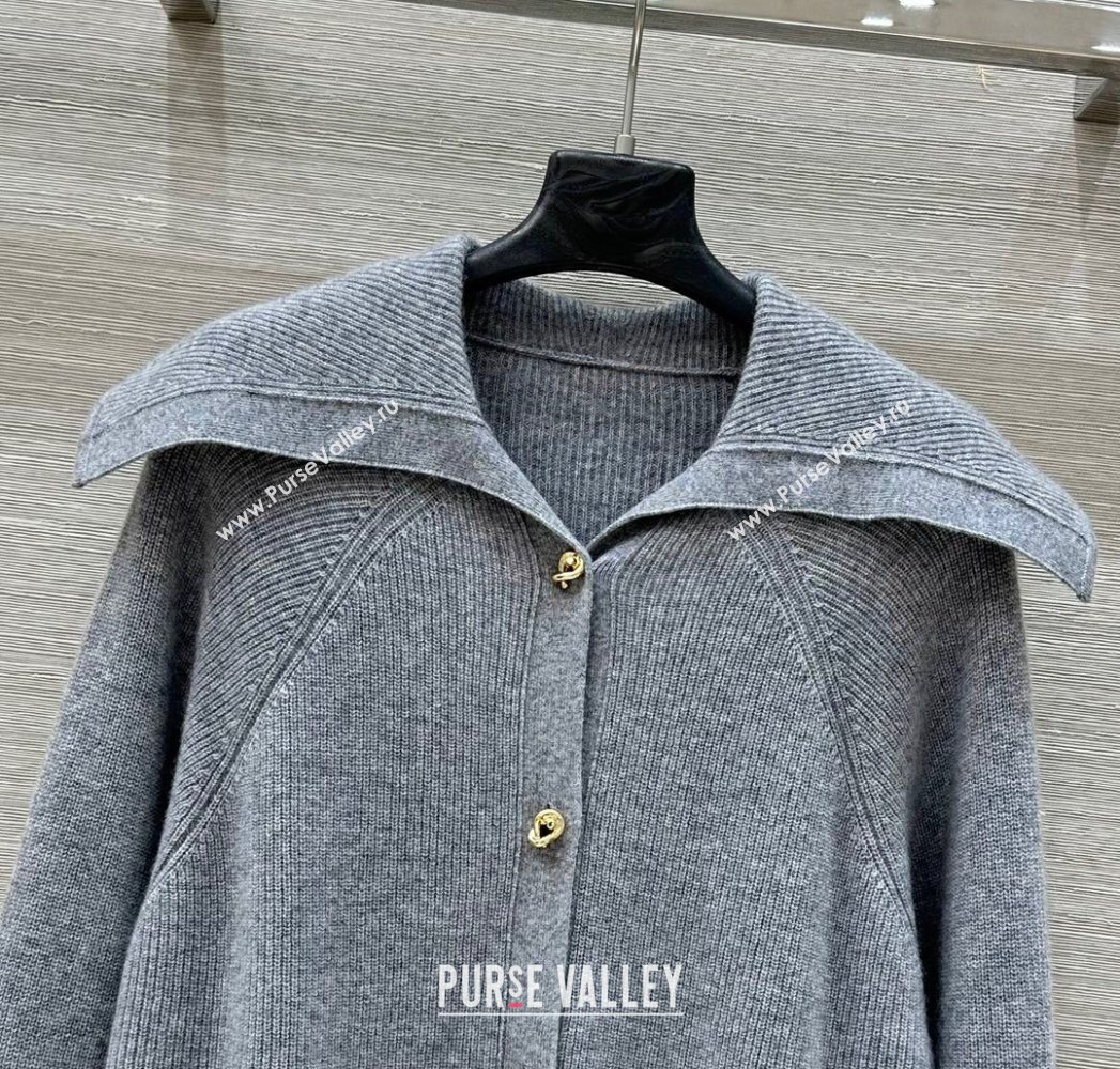 Bottega Veneta Cashmere Cardigan Grey2 2025 0728 (QI-250728014)