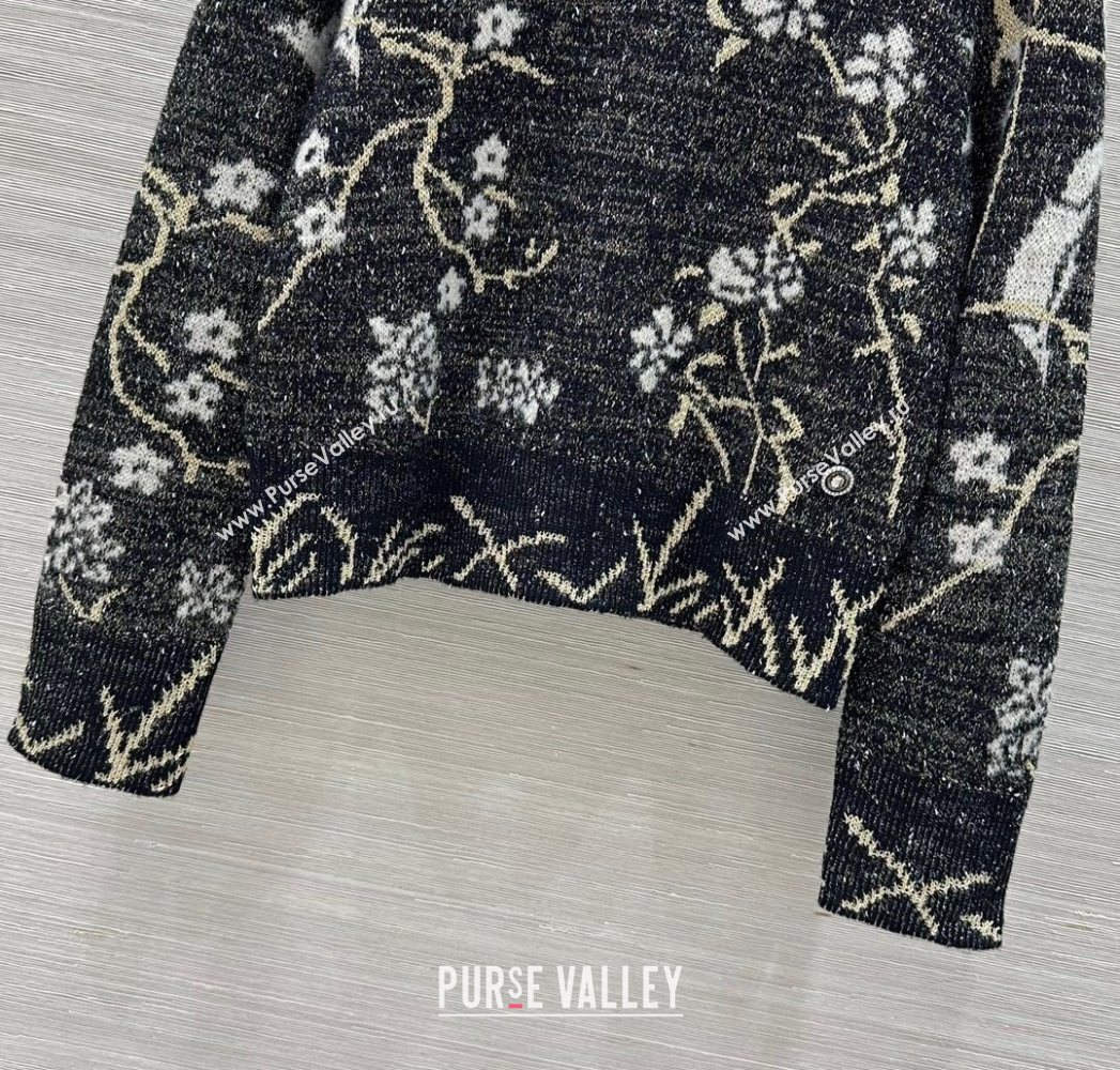 Chanel Embroidered Sweater Black 2025 0728 (QI-250728018)