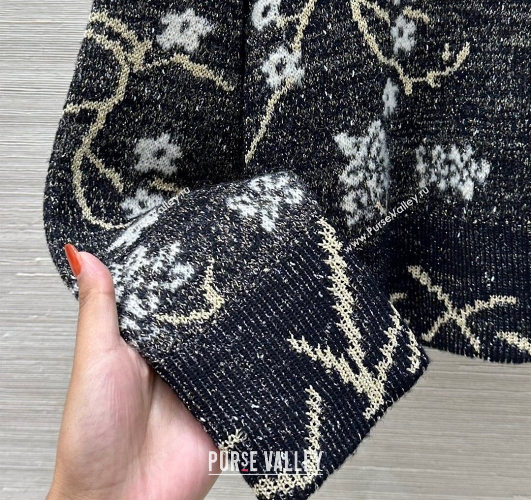 Chanel Embroidered Sweater Black 2025 0728 (QI-250728018)