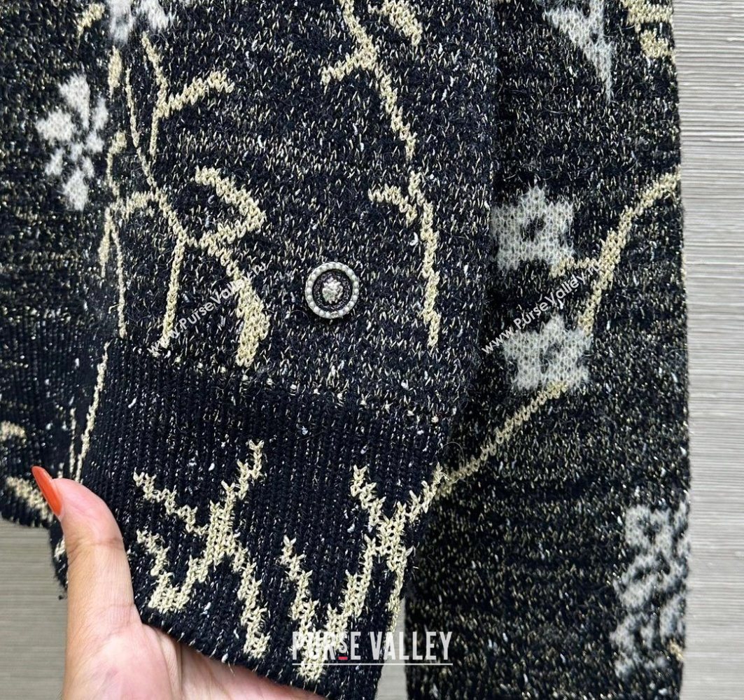 Chanel Embroidered Sweater Black 2025 0728 (QI-250728018)