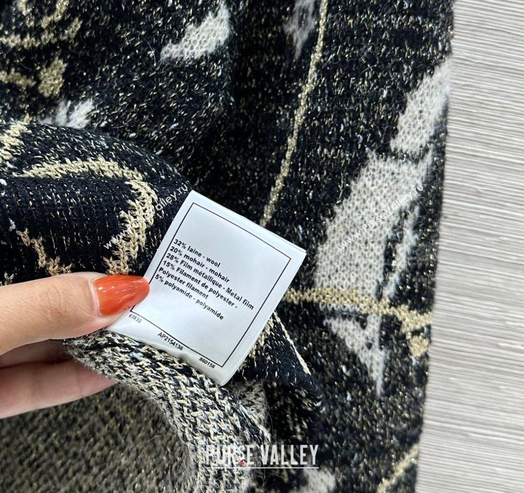 Chanel Embroidered Sweater Black 2025 0728 (QI-250728018)