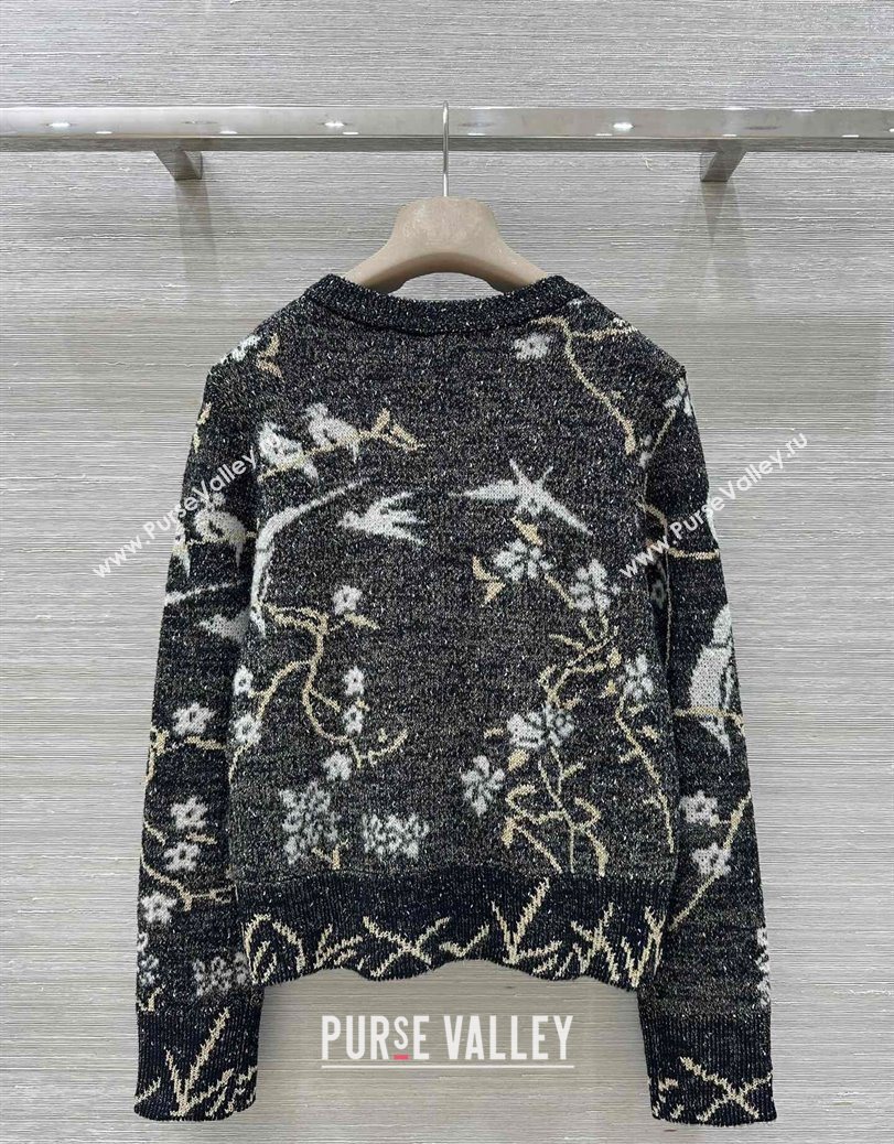 Chanel Embroidered Sweater Black 2025 0728 (QI-250728018)