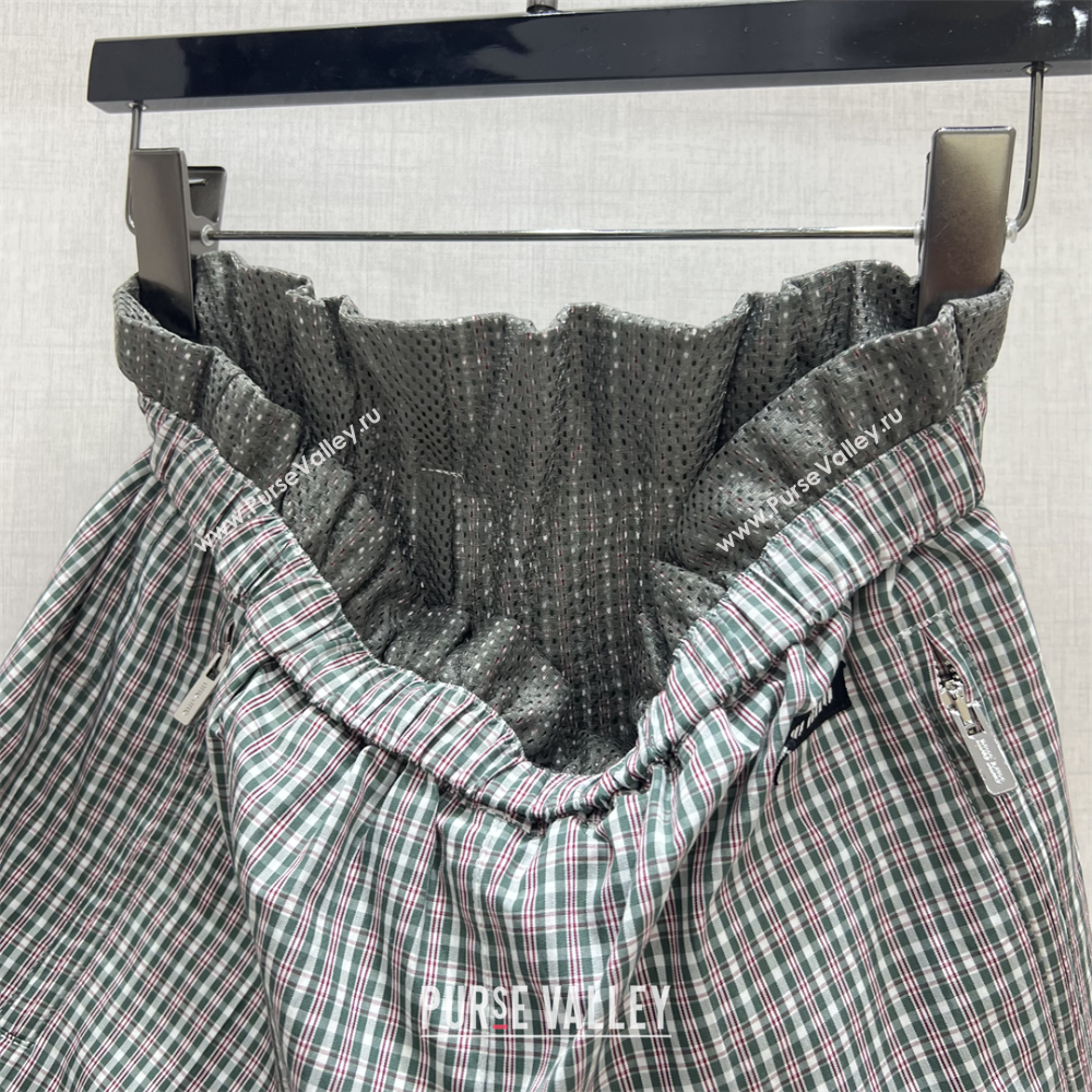 Miu Miu Plaid Jacket and Shorts Grey/Multicolor 2025 0814 (QI-250814001)
