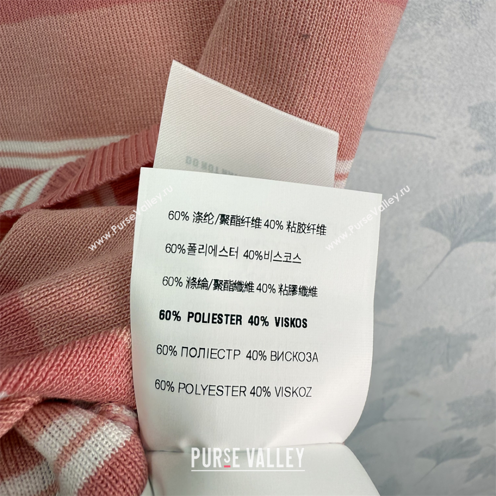 Miu Miu Striped Knit Vest Pink 2025 0814 (QI-250814010)