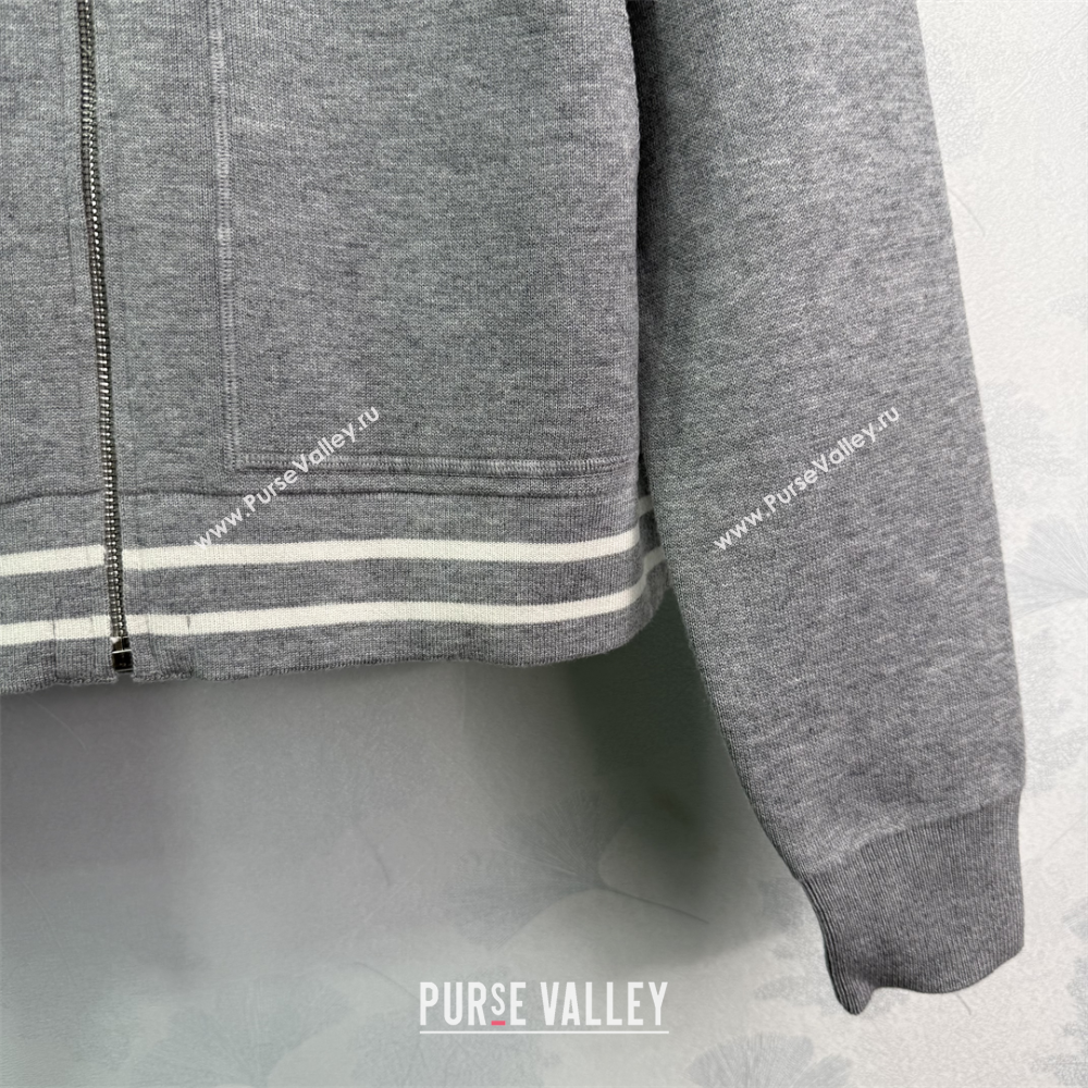 Miu Miu Wool Jacket Grey/Black 2025 0814 (QI-250814012)