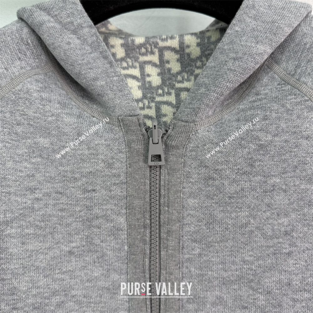 Dior Wool Reversible Jacket Grey/Black 2025 0814 (QI-250814120)