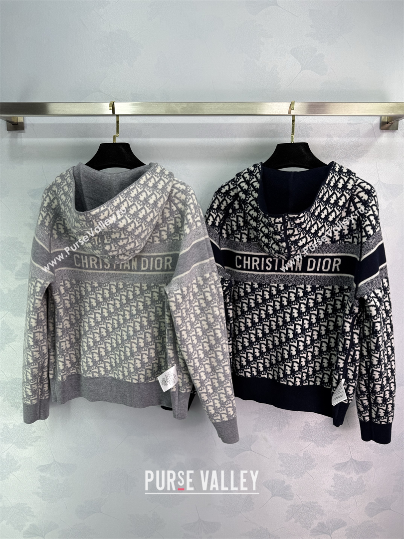 Dior Wool Reversible Jacket Grey/Black 2025 0814 (QI-250814120)