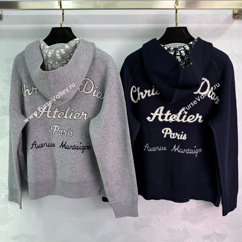 Dior Wool Reversible Jacket Grey/Black 2025 0814 (QI-250814120)