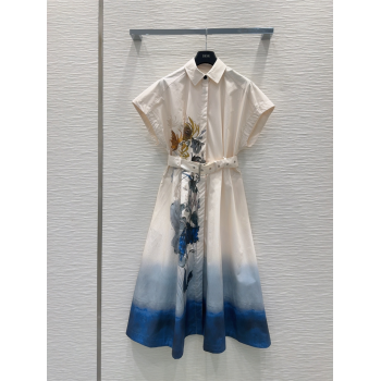 Dior Printed Dress White 2025 0814 (QI-250814126)